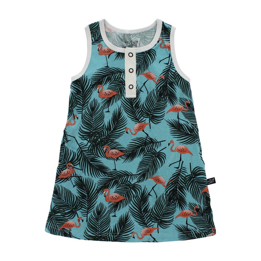 Flamingo Tank Dress - Peregrine Kidswear - Dresses - 2T