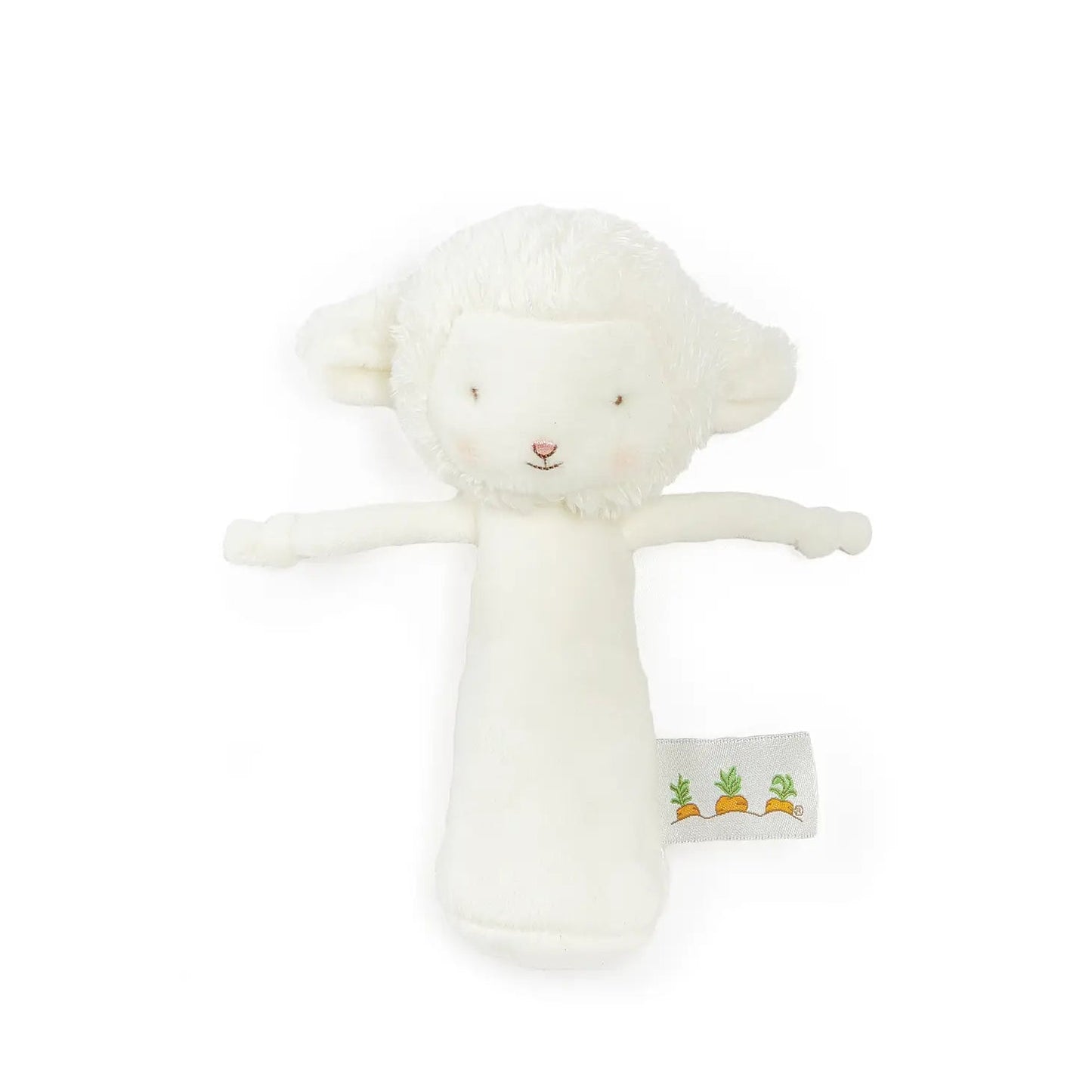 Friendly Chime Baby Rattle - White Lamb - Peregrine Kidswear - rattle -