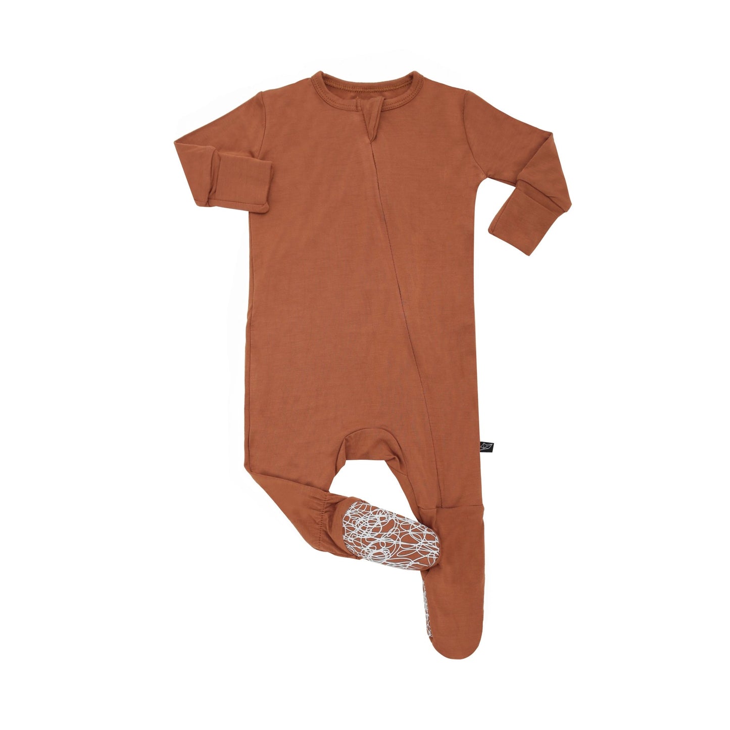 Ginger Infant Bamboo Footed Sleeper - Peregrine Kidswear - Footed Sleepers - 0-3M