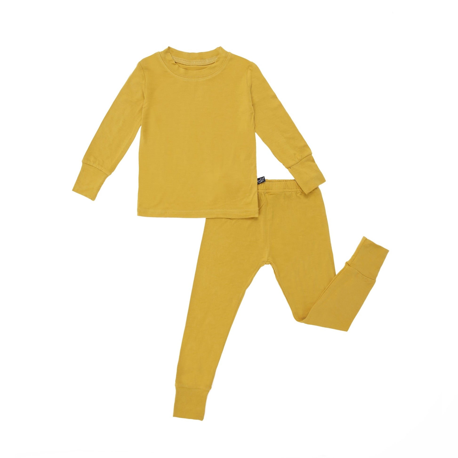 Goldenrod Two-Piece Bamboo Pajamas - Peregrine Kidswear - 2 Piece Pajamas - 12-18M