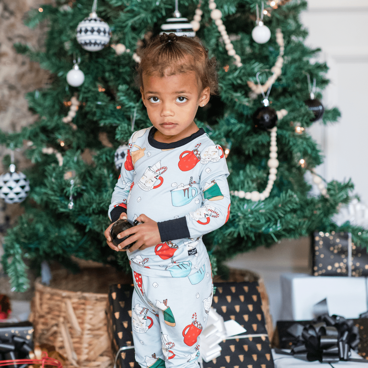 Holiday Hot Chocolate Two-Piece Bamboo Pajamas - Peregrine Kidswear - 12-18M