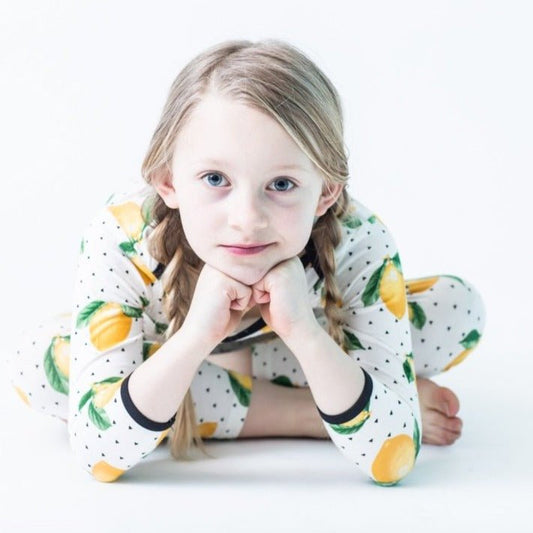 Lemons Bamboo Two-Piece Pajamas - Peregrine Kidswear - 2 Piece Pajamas - 2T