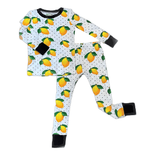 Lemons Bamboo Two-Piece Pajamas - Peregrine Kidswear - 2 Piece Pajamas - 2T
