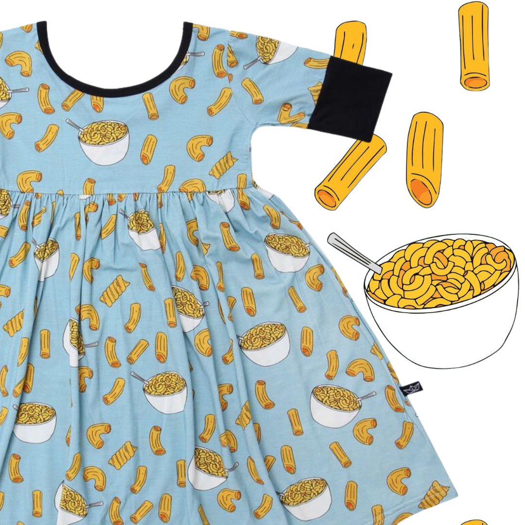 Mac and Cheese Children's Bamboo Twirl Dress - Peregrine Kidswear - Dresses - 2T