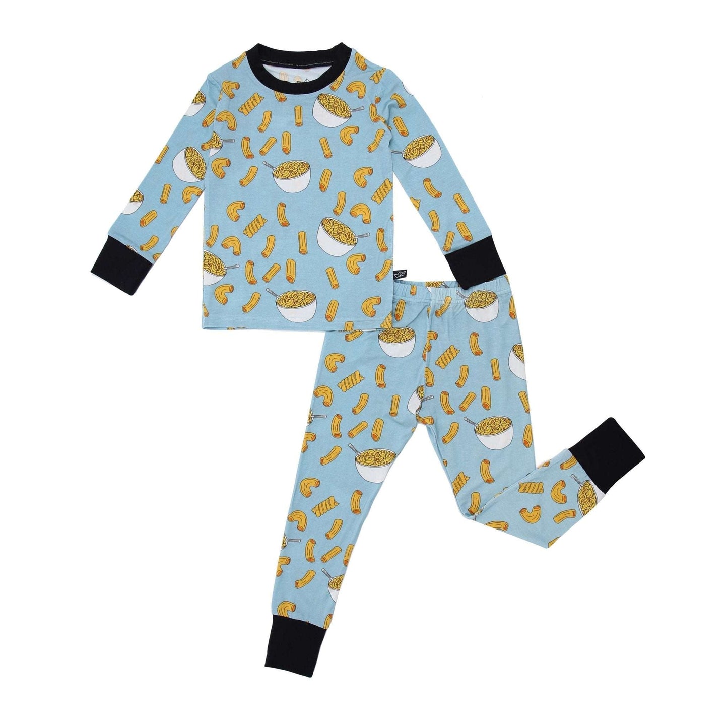 Mac and Cheese Two-Piece Bamboo Pajamas - Peregrine Kidswear - 2 Piece Pajamas - 12-18M