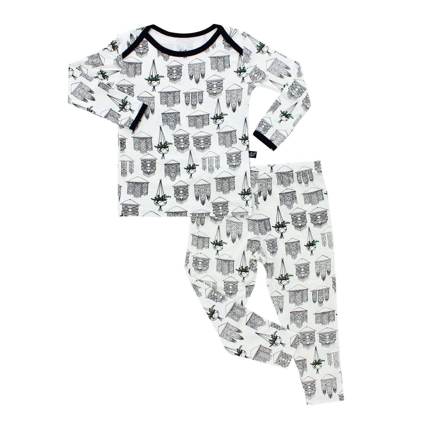 Macrame Bamboo Two-Piece Pajamas - Peregrine Kidswear - 2 Piece Pajamas - 2T