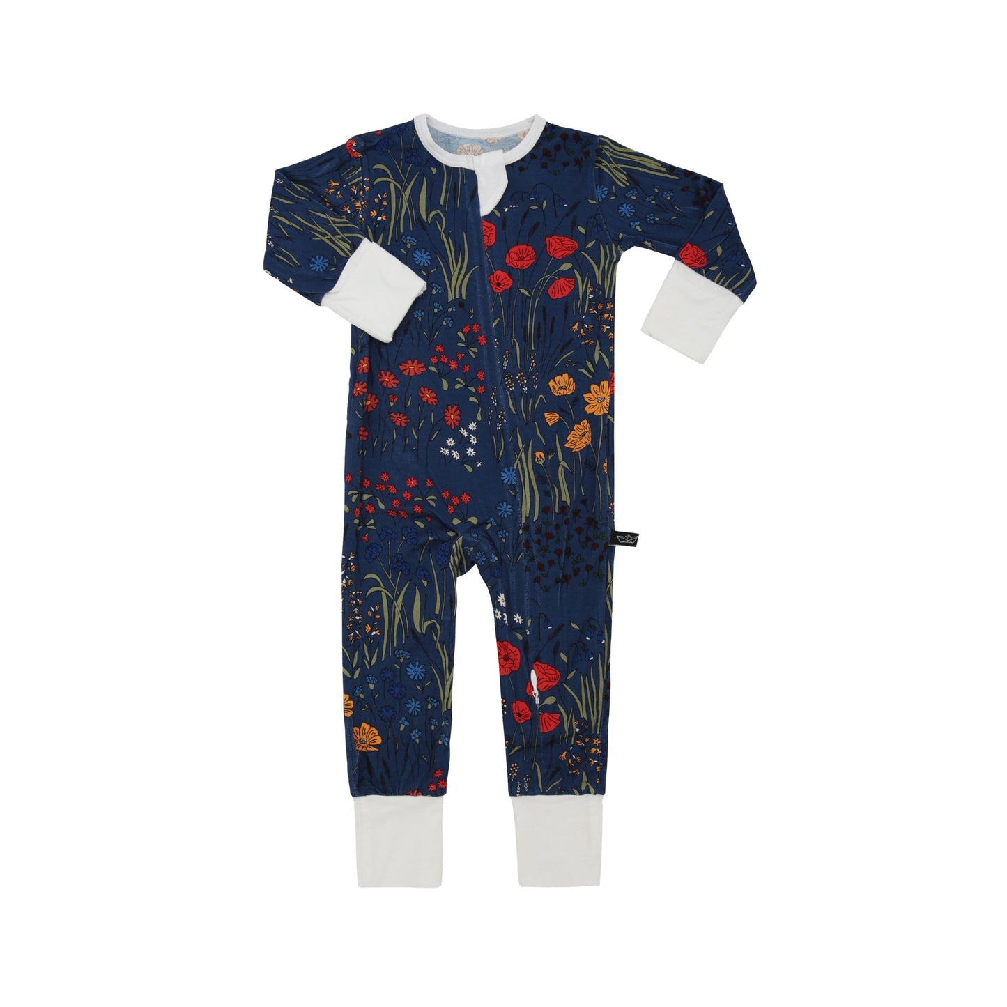 Meadow Floral Bamboo Convertible Romper - Peregrine Kidswear - 0-3M
