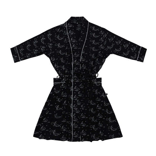 Midnight Cloud Moon Women's Bamboo Robe - Peregrine Kidswear - Mom Robe - S/M