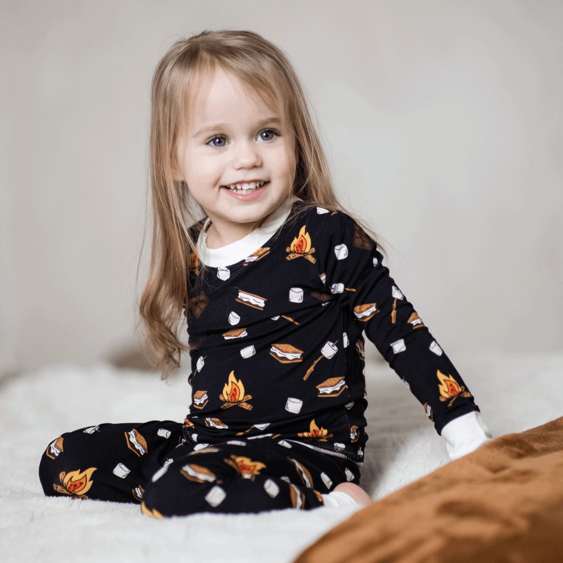 Midnight S'mores Two-Piece Bamboo Pajamas - Peregrine Kidswear - 2 Piece Pajamas - 12-18M