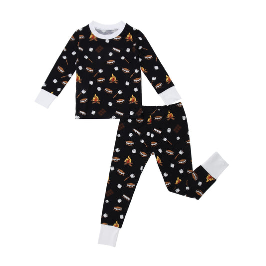 Midnight S'mores Two-Piece Bamboo Pajamas - Peregrine Kidswear - 2 Piece Pajamas - 12-18M