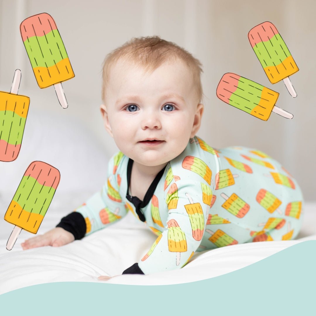 Popsicles Bamboo Footed Sleeper - Peregrine Kidswear - Footed Sleepers - 0-3M
