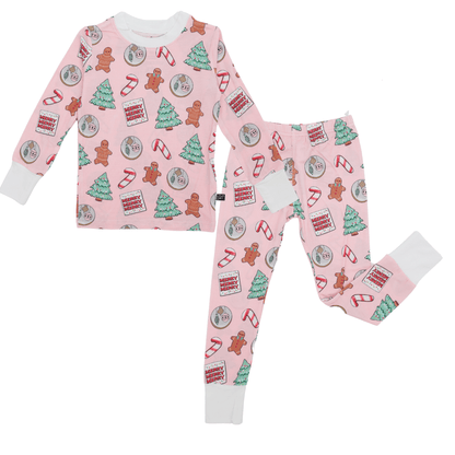 PREORDER Blush Cookies Two-Piece Bamboo Pajamas - Peregrine Kidswear - 2 Piece Pajamas - 12-18M