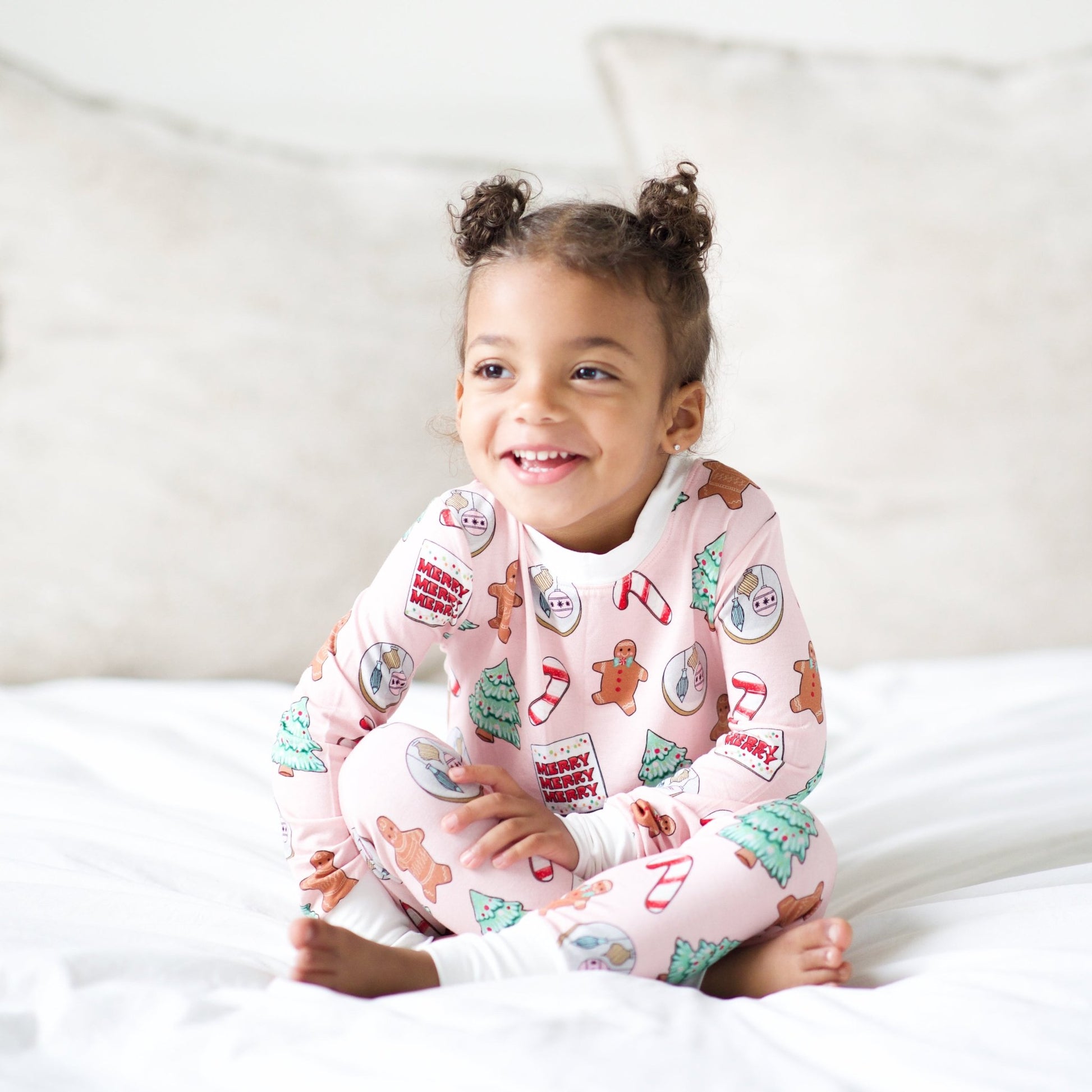 PREORDER Blush Cookies Two-Piece Bamboo Pajamas - Peregrine Kidswear - 2 Piece Pajamas - 12-18M