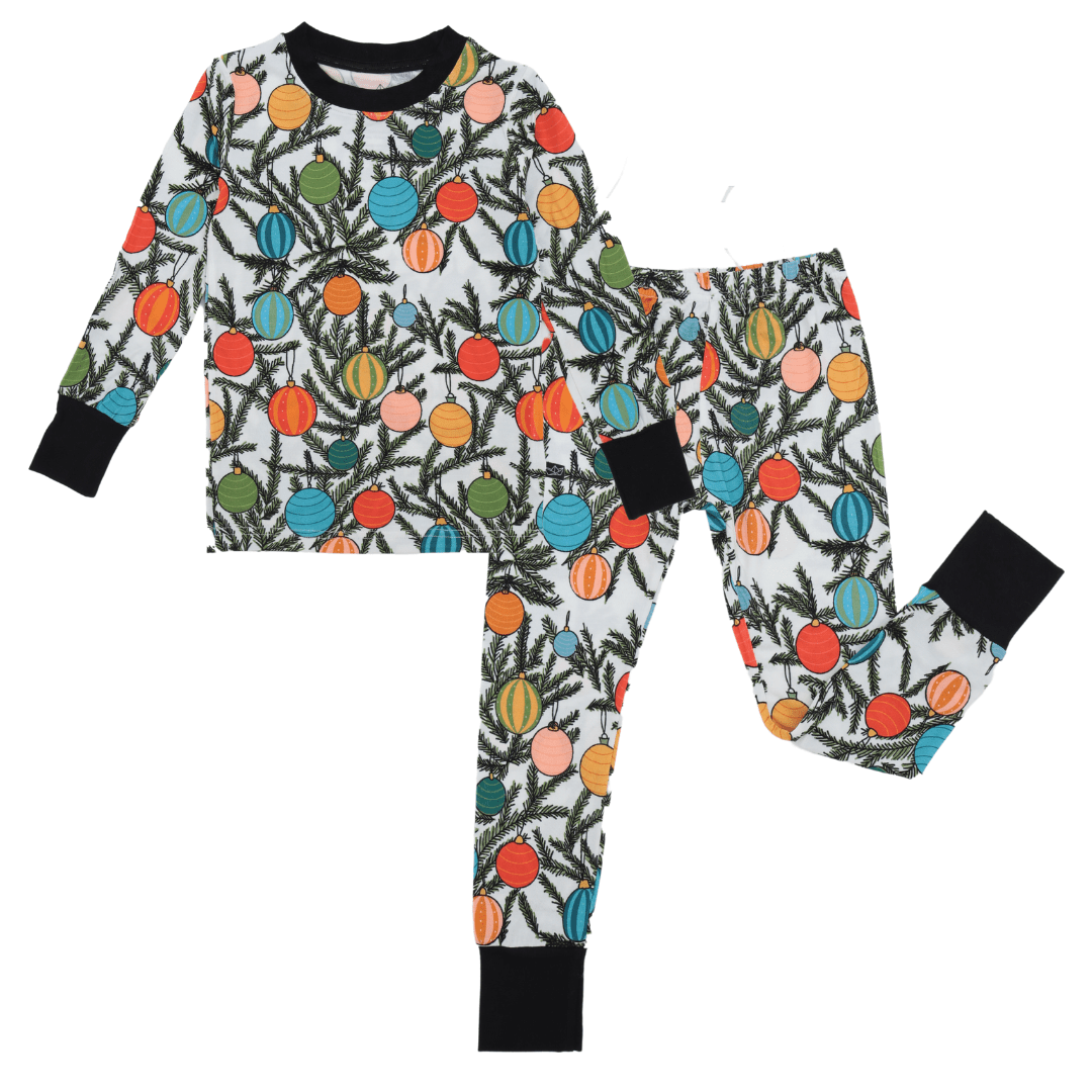 PREORDER Bulbs and Branches Two-Piece Bamboo Pajamas - Peregrine Kidswear - 2 Piece Pajamas - 12-18M