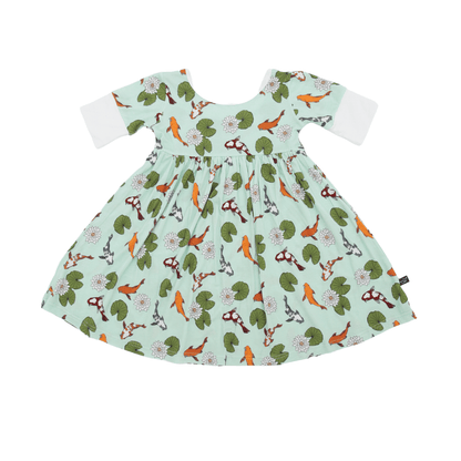 PREORDER Koi Pond Children's Bamboo Twirl Dress - Peregrine Kidswear - Dresses - 2T