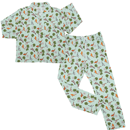 PREORDER Koi Pond Women's Bamboo Pajamas - Peregrine Kidswear - Small