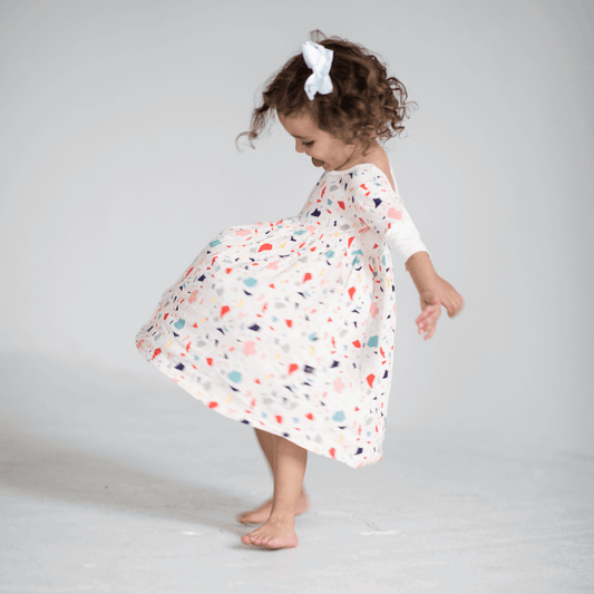 Terrazzo Children's Bamboo Twirl Dress - Peregrine Kidswear - Dresses - 2T