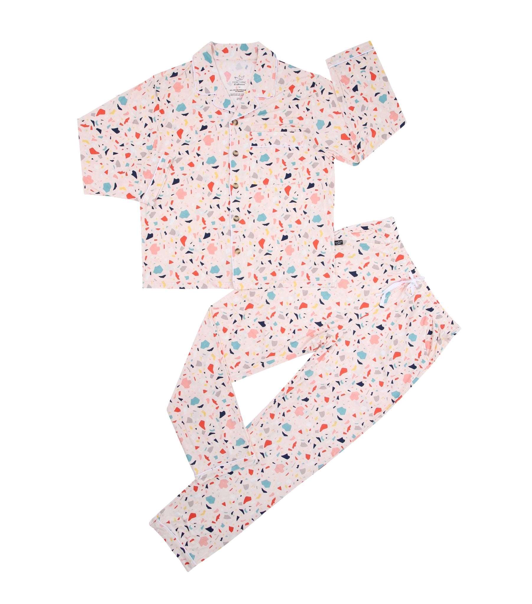 Terrazzo Women's Bamboo Pajamas - Peregrine Kidswear - Small