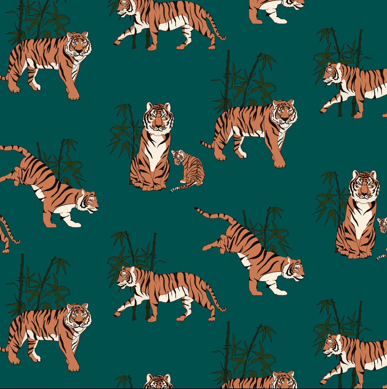 Tiger Tiger Bamboo Footed Sleeper - Peregrine Kidswear - Footed Sleepers - 0-3M