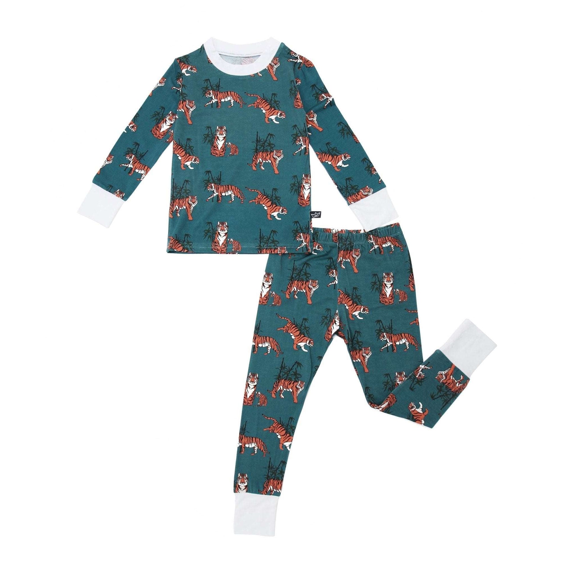 Tiger Tiger Two-Piece Bamboo Pajamas - Peregrine Kidswear - 2 Piece Pajamas - 12-18M